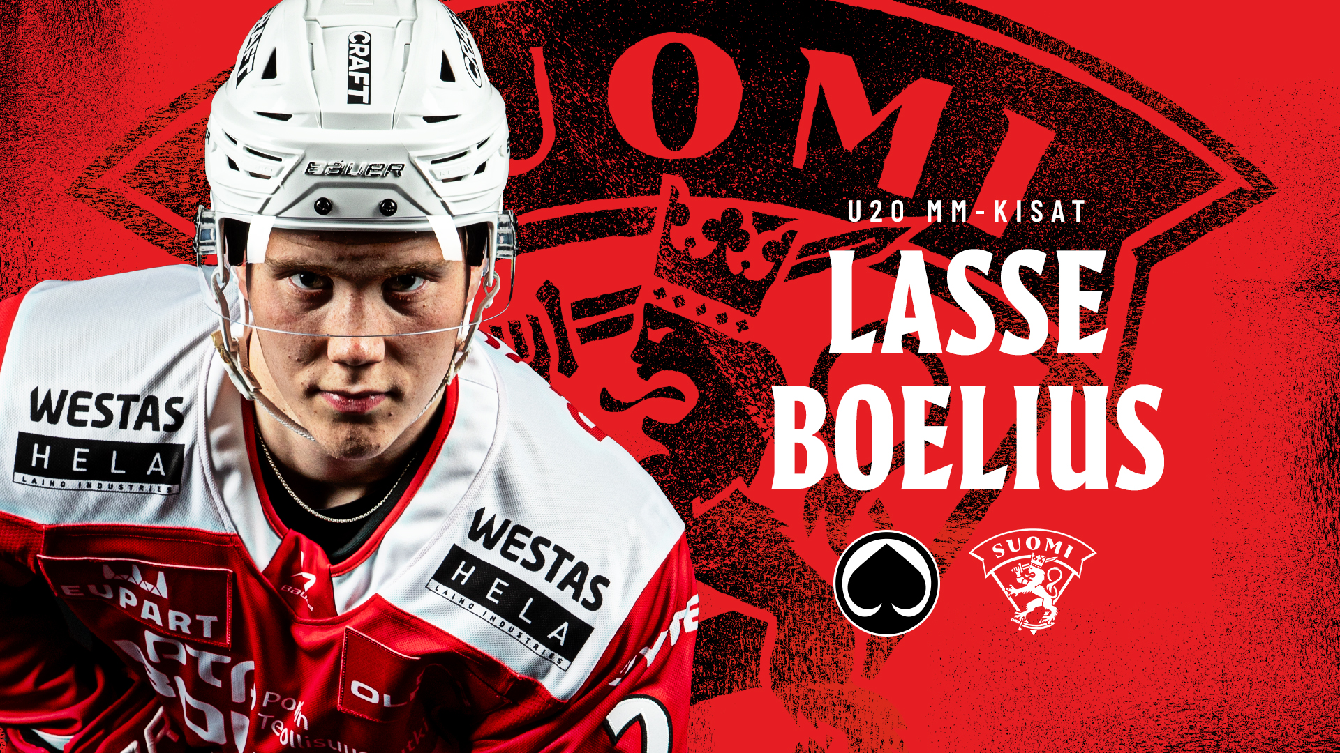 Lasse Boelius edustaa Suomea U20 MM-kisoissa