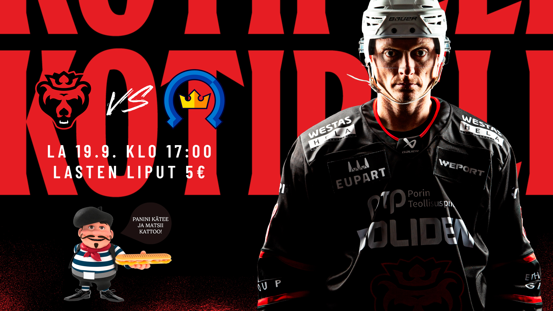 MR. Panini otteluennakko Ässät – K-Espoo
