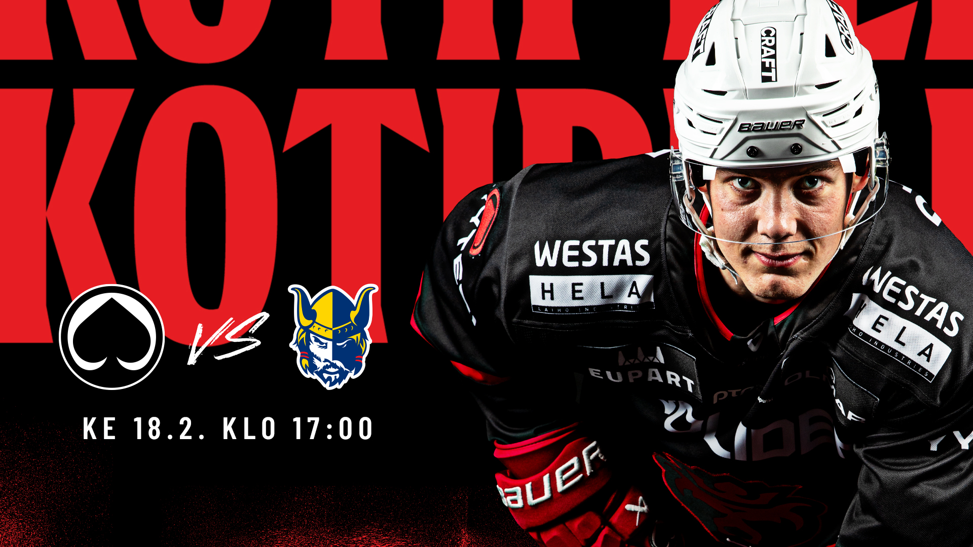 Keskiviikon Jukurit-ottelun alkamisaika aikaistuu