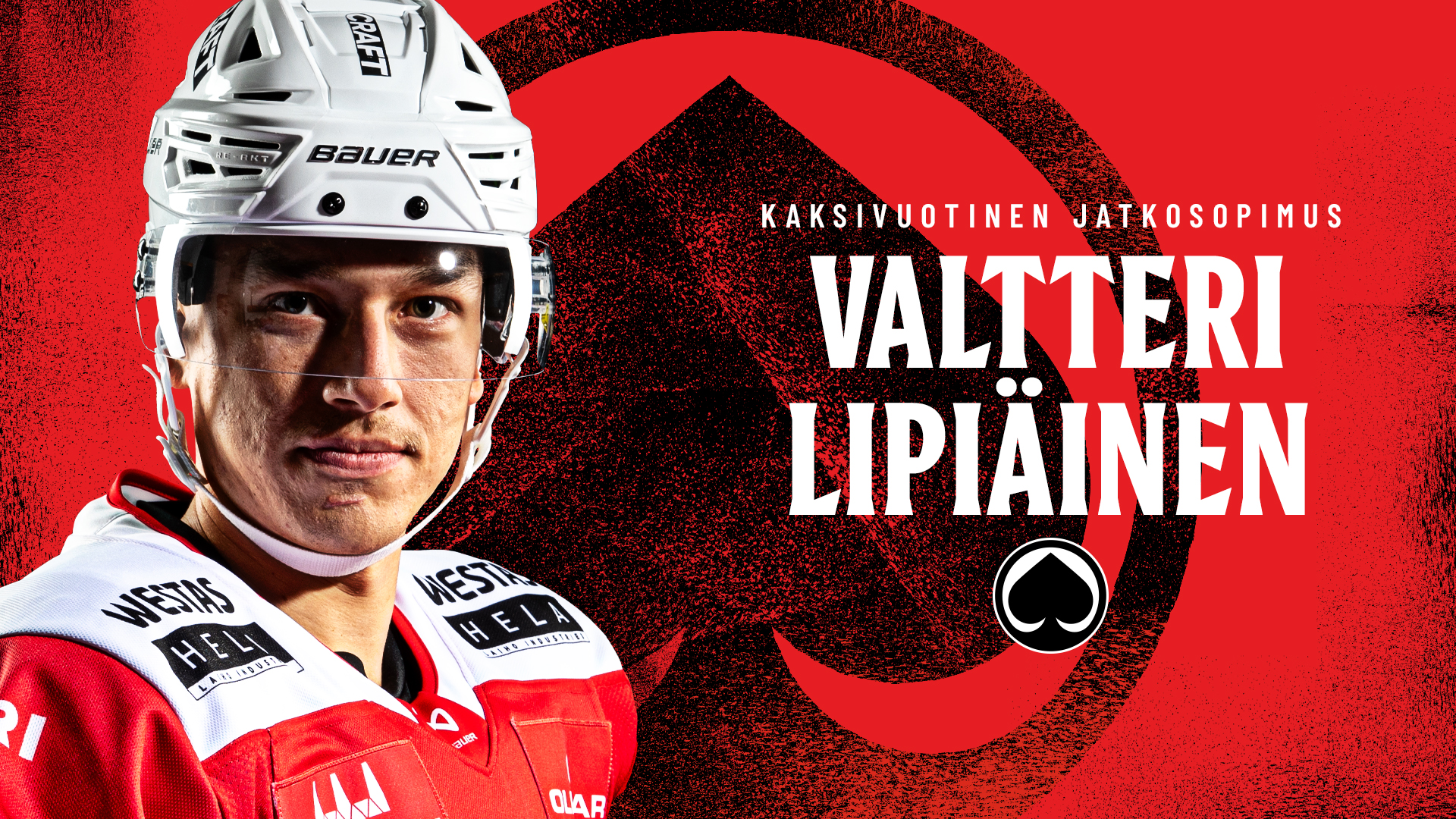 Valtteri Lipiäinen jatkaa Ässissä