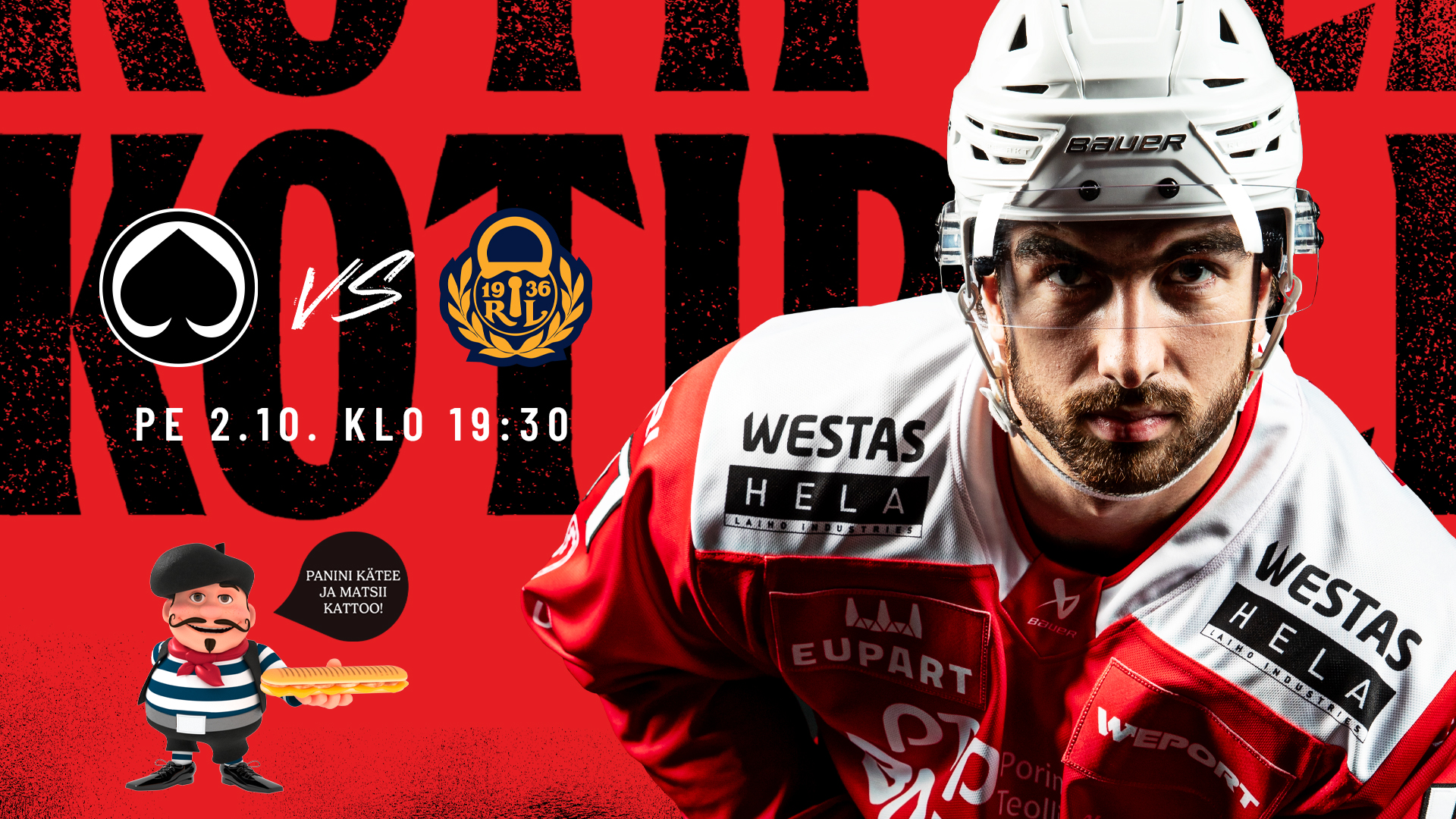 MR. Panini otteluennakko Ässät – Lukko