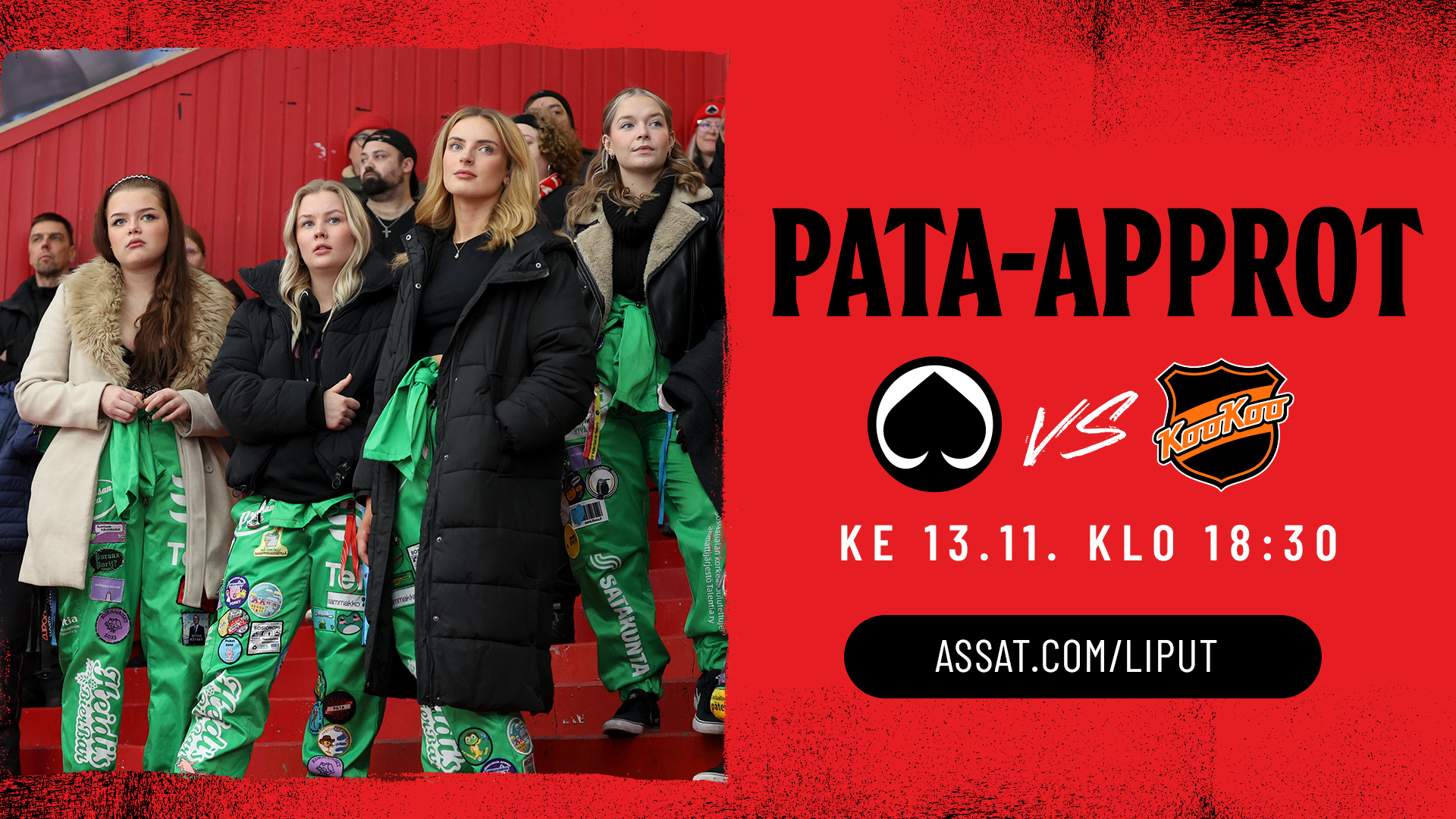 Pata-approt keskiviikkona 13.11.