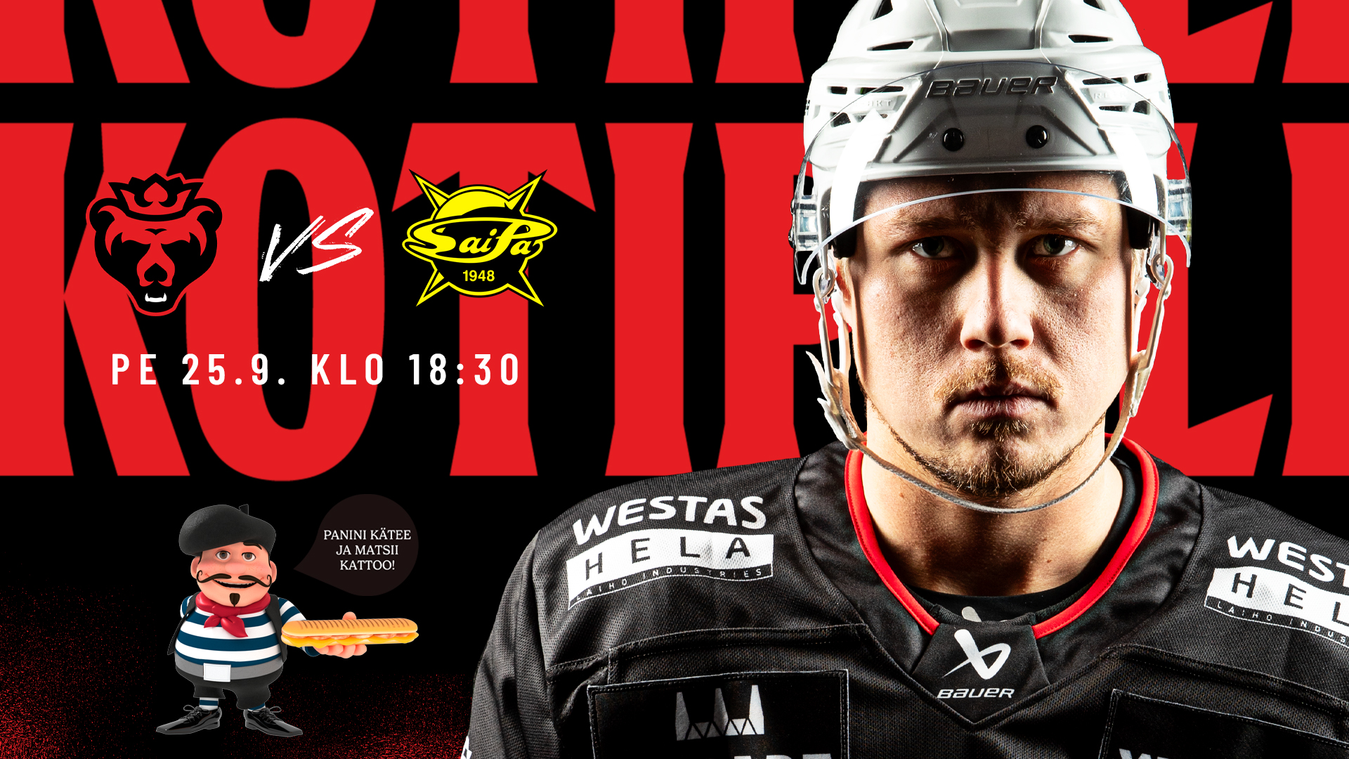 MR. Panini otteluennakko Ässät – SaiPa
