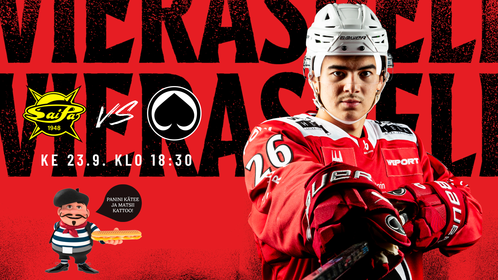 MR. Panini otteluennakko Ässät – SaiPa