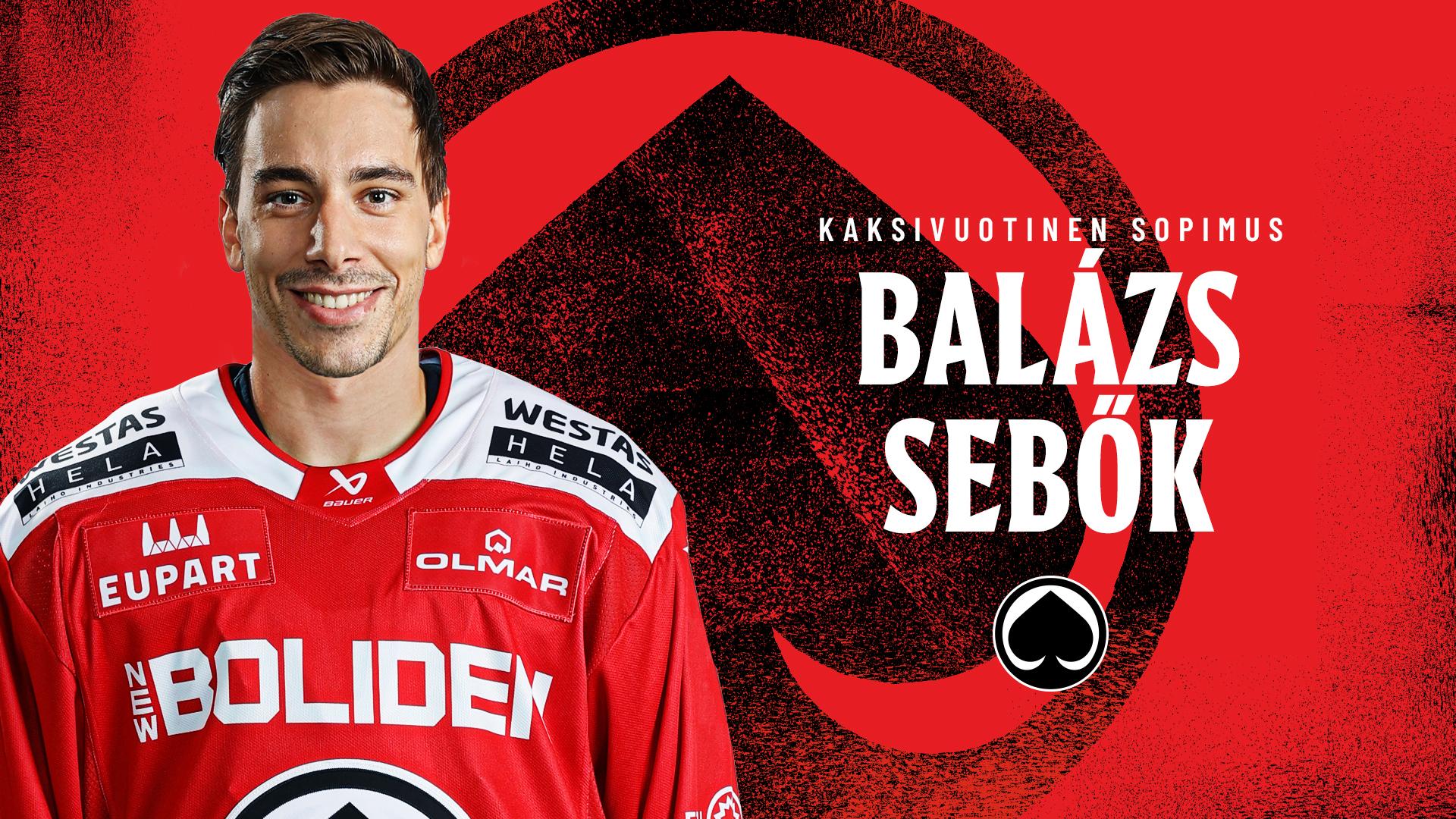 Balázs Sebők vahvistaa Ässien keskikaistaa