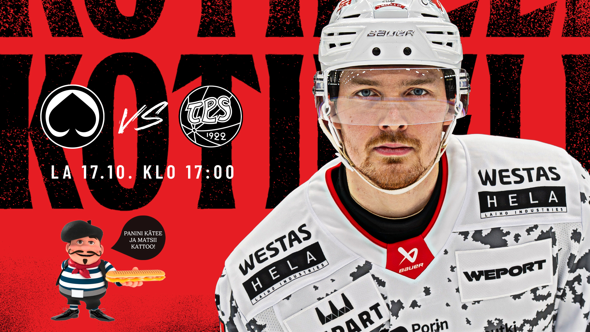 MR. Panini otteluennakko Ässät-TPS