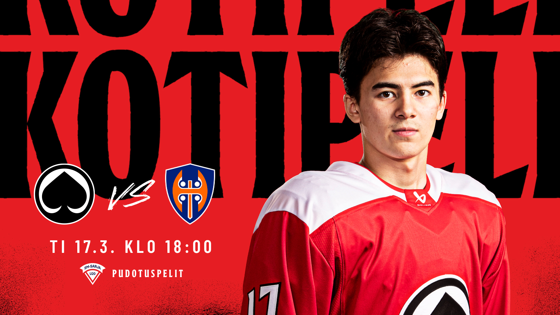 U20SM ottelusarjaennakko Ässät-Tappara