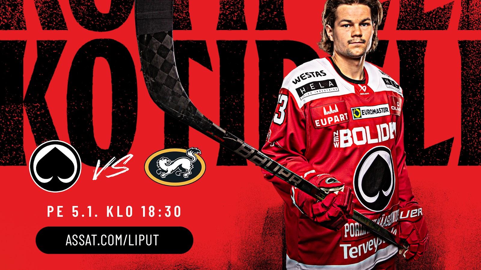 Otteluinfo: Ässät-Kärpät 5.1.